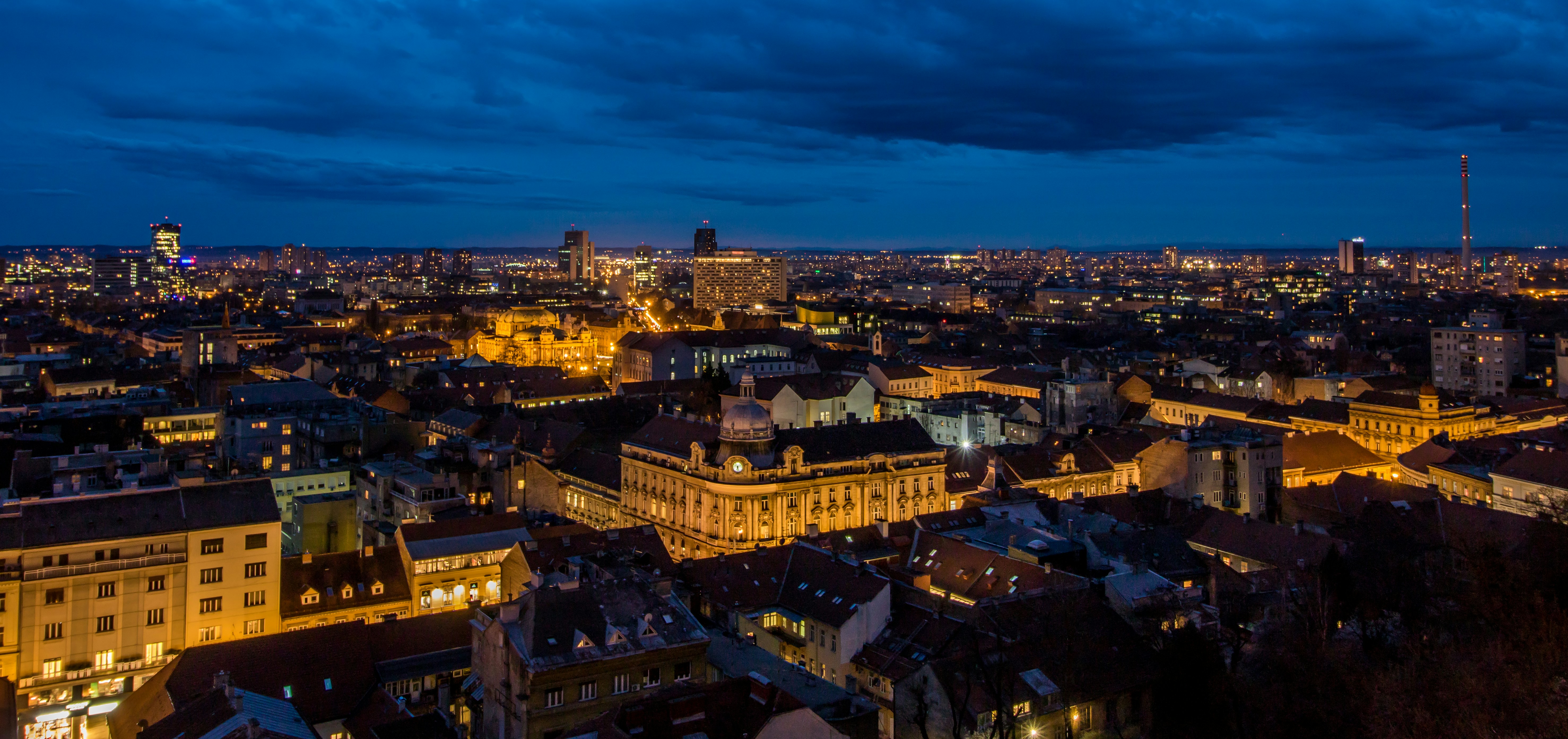 Zračna fotografija Trga kralja Tomislava u Zagrebu